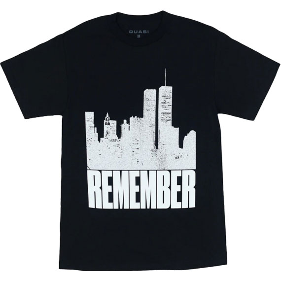 quasi tee shirt remember (black)