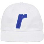 rave cap baseball polo R logo (white/blue)