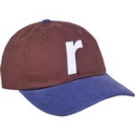 rave cap baseball polo R logo two tones (chocolate/navy)