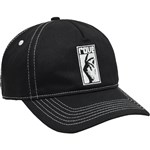rave cap strapback snap contrast (black)