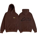 rave sweatshirt hood polar f&b (dark brown)