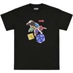 rave tee shirt r & s (black)