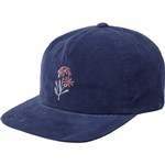 rvca cap strapback cord bloomed (royal)
