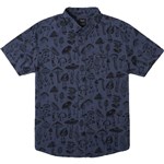 rvca shirt short sleeves mushroom (moody blue) alex matus