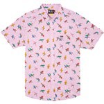 rvca shirt short sleeves pelletier x liu wong parrot (pink)