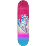 santa cruz board hard rock maple iridescent hand team 7.75