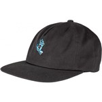 santa cruz cap 6 panel screaming mini hand (black)