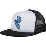 santa cruz cap trucker mesh classic hand (white/black)