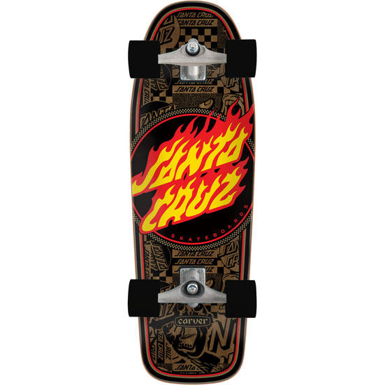 santa cruz cruiser complet carver flame dot rout 30.02x9.8