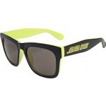 santa cruz sunglasses dazed (black/safety green)