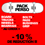 ! skateboard pack complet perso !