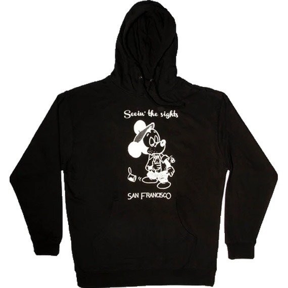 snack sweatshirt hood seein' the sights (black)