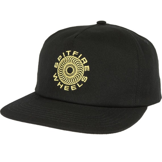 spitfire cap snapback classic 87 swirl (black/yellow)