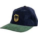 spitfire cap strapback cord lil bighead (navy/dark green/gold)