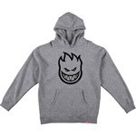 spitfire sweatshirt hood bighead (grey heather/black)