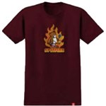 spitfire tee shirt lil beatdowns (maroon)