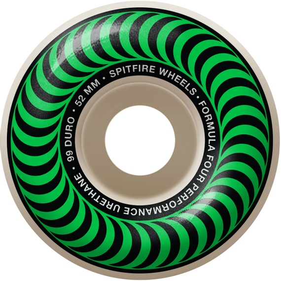 spitfire wheels formula four classics (green) 99a 52mm