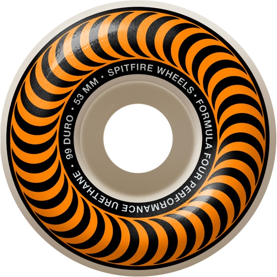 spitfire wheels formula four classics (orange) 99a 53mm