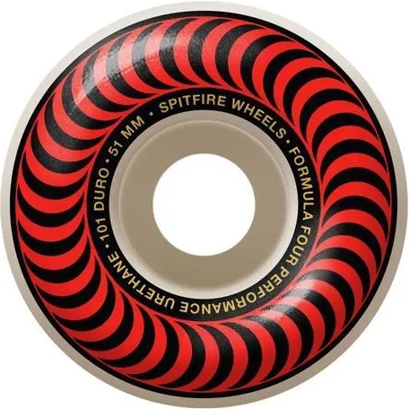 spitfire wheels formula four classics (red) 99a 51mm