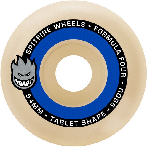 spitfire wheels formula four tablets (blue) 99a 54mm