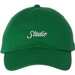 studio cap 6 panel small script (kelly green)