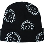 televisi star beanie sunny face (black)