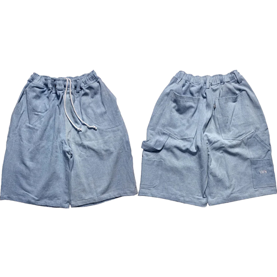 televisi star short carpenter vx white stitch (light blue)