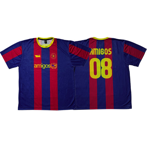 televisi star tee shirt amigos jersey soccer (barcelona)