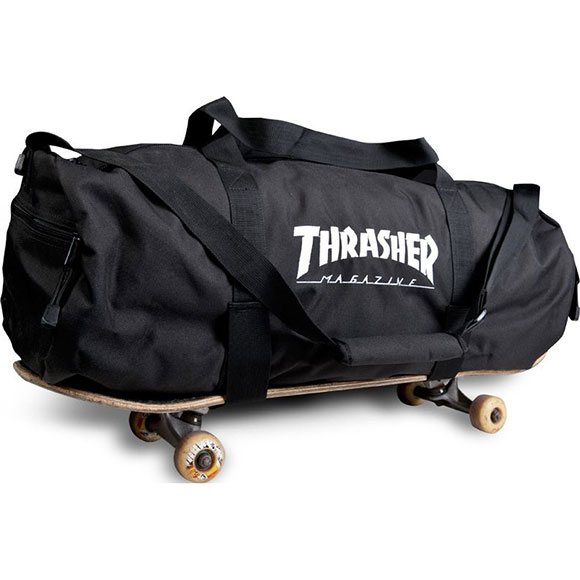 thrasher bag duffel skate mag boardstraps (black)