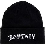 thrasher beanie destroy embroidered (black)