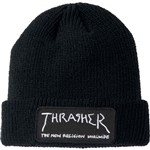 thrasher beanie new religion patch (black)