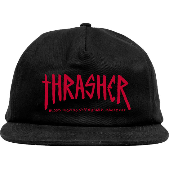 thrasher cap toy machine snapback scratch (black)