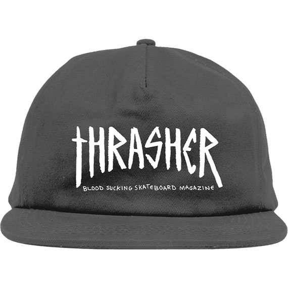 thrasher cap toy machine snapback scratch (charcoal)
