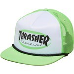 thrasher cap trucker ellipse mag logo (green)
