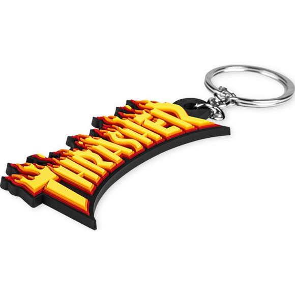 thrasher keychain flame