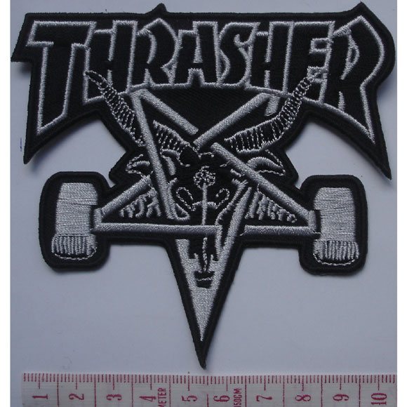 thrasher patch skategoat (black/grey)