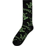 thrasher socks gonz logo (black/green)