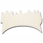 thrasher sticker flame (white)