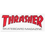 thrasher sticker skate mag (white/red)