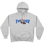 thrasher sweatshirt hood cop car (grey)