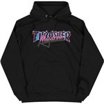 thrasher sweatshirt hood vice logo (black)