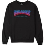 thrasher sweatshirt crew godzilla burst (black)