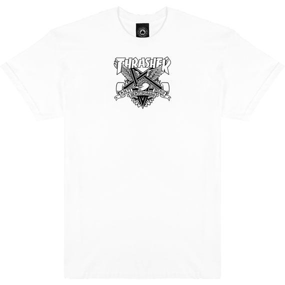 thrasher tee shirt antihero eaglegram (white)