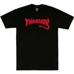 thrasher tee shirt diablo (black)