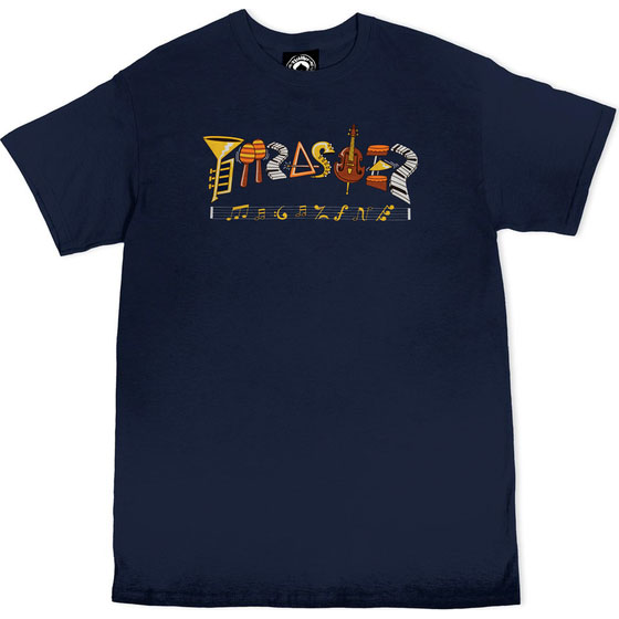 thrasher tee shirt fillmore logo (navy)