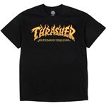 thrasher tee shirt fire logo (black)