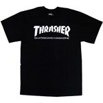 thrasher tee shirt kids skate mag (black) youth
