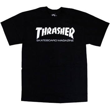thrasher tee shirt kids skate mag (black) youth