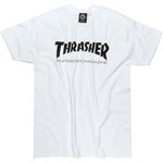 thrasher tee shirt kids skate mag (white) youth