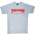 thrasher tee shirt skate mag (grey)